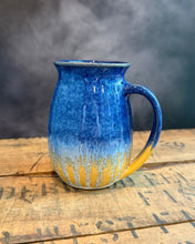 Load image into Gallery viewer, Sally’s Dream Mug (blue/yellow)