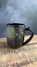Load image into Gallery viewer, Quilted Halloween Mug 1 (Black Cat Whiskers)
