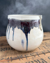 Load image into Gallery viewer, SRL Yarn Bowl (purple/cream)