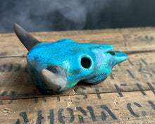 Load image into Gallery viewer, Raku Cow Skull