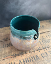 Load image into Gallery viewer, Teal/Tan Yarn Bowl