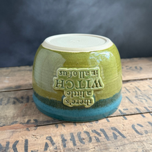 Load image into Gallery viewer, Little Witch Teal/Olive Green Bowl and Plate Set