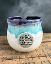 Load image into Gallery viewer, SRL Yarn Bowl (purple/aqua/cream)