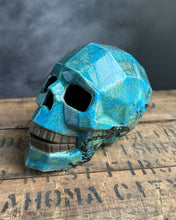 Load image into Gallery viewer, Raku Faceted Skull
