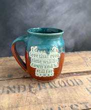 Load image into Gallery viewer, Sally’s Dream Mug (Burnt Orange/Turquoise)
