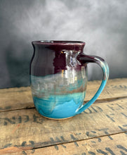 Load image into Gallery viewer, Sally’s Dream Mug (Eggplant and Sky Blue)
