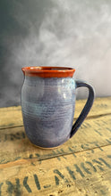 Load image into Gallery viewer, SRL Mug (periwinkle purple/orange)
