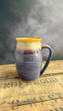 Load image into Gallery viewer, Little Witch Mug (periwinkle purple/yellow)
