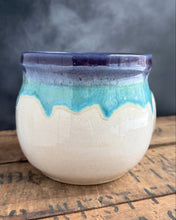 Load image into Gallery viewer, SRL Yarn Bowl (purple/aqua/cream)
