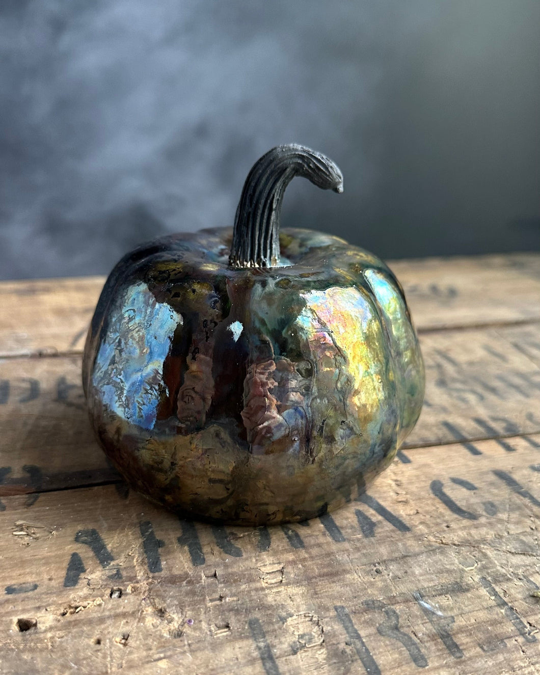 Raku Pumpkin 11