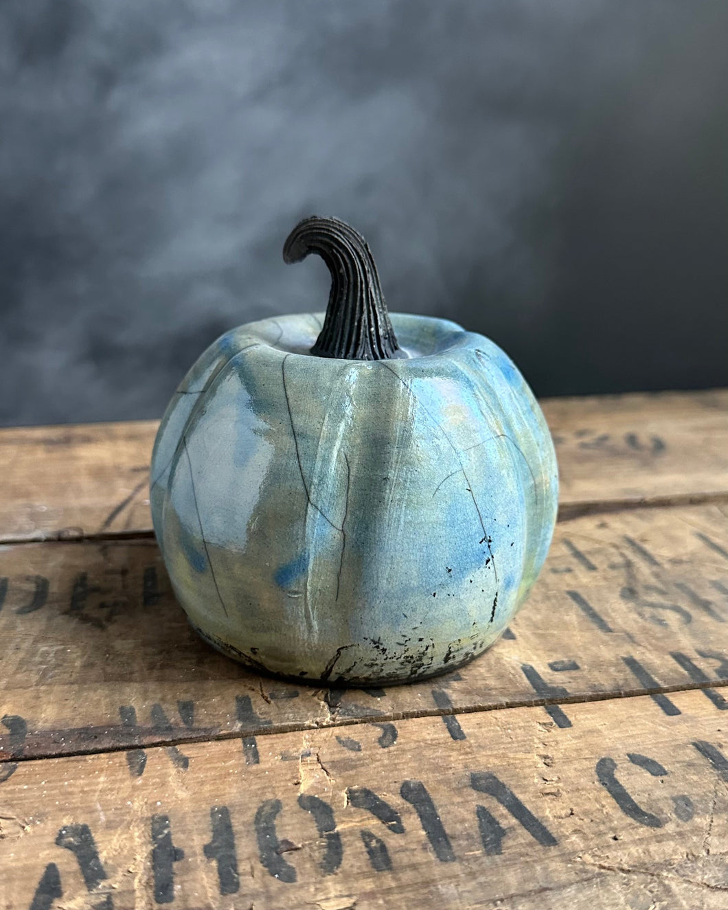 Raku Pumpkin 8