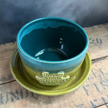 Load image into Gallery viewer, Little Witch Teal/Olive Green Bowl and Plate Set
