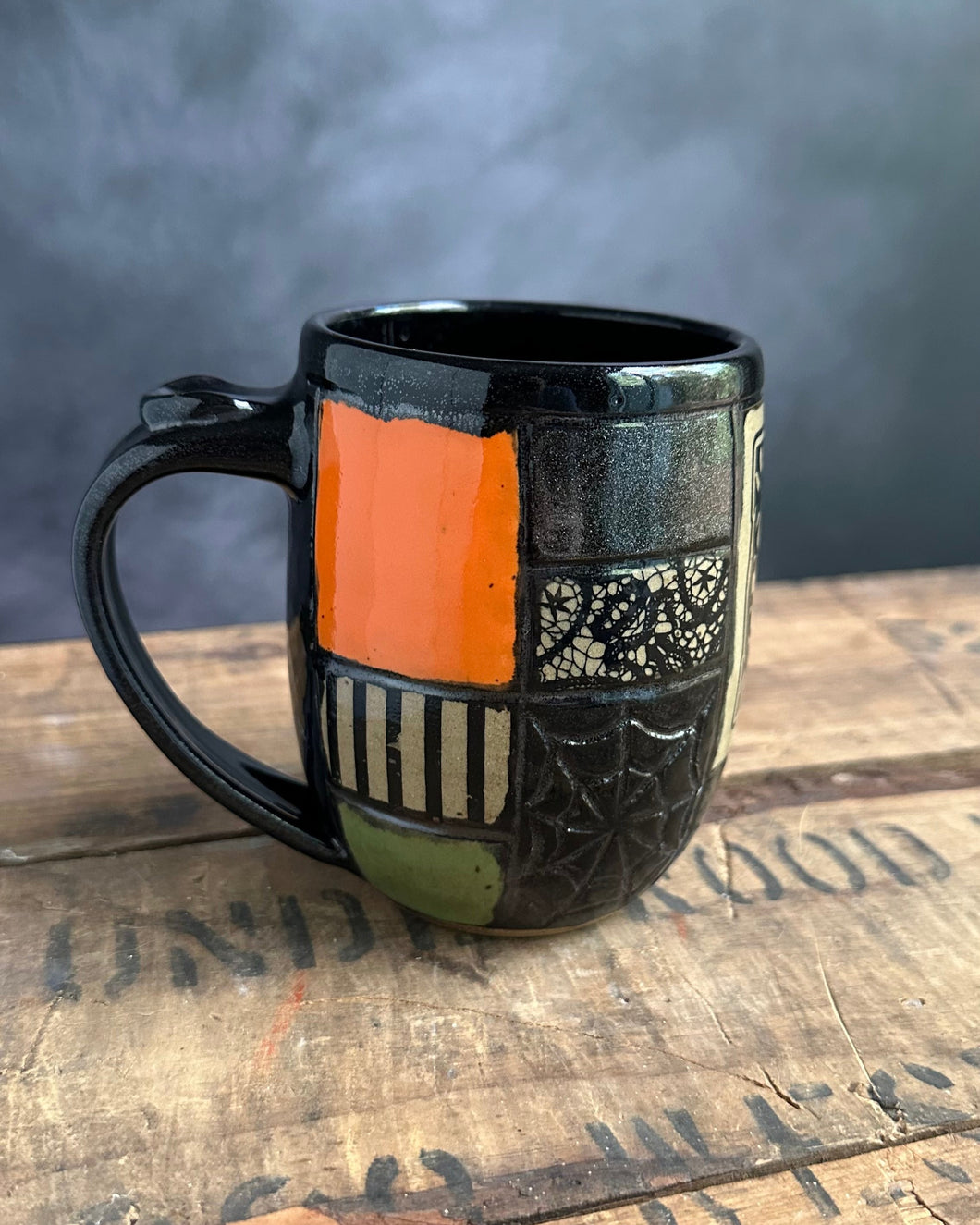 Quilted Halloween Mug 3 (Witches Tears)