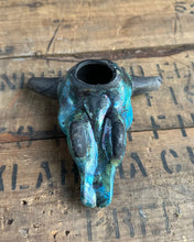 Load image into Gallery viewer, Raku Cow Skull
