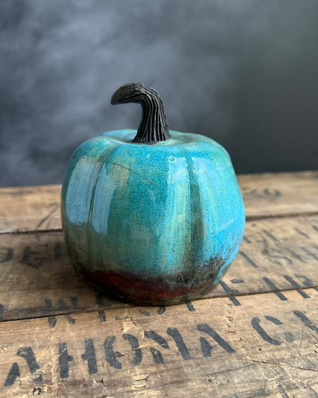 Raku Pumpkin 5