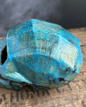 Load image into Gallery viewer, Raku Faceted Skull
