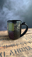 Load image into Gallery viewer, Quilted Halloween Mug 2 (Black Cat Whiskers)
