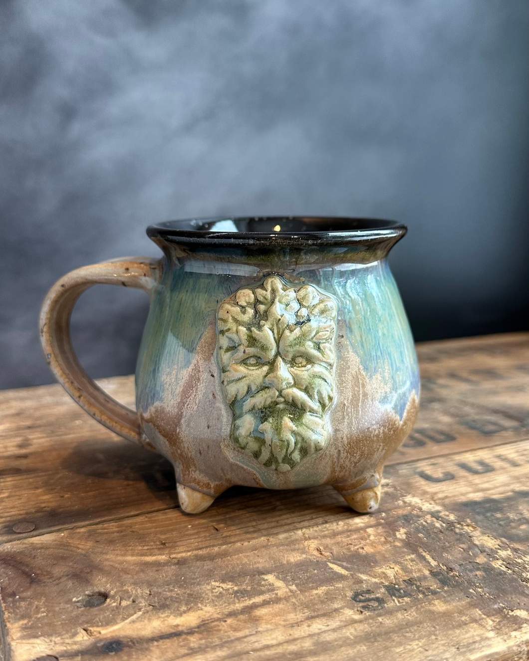 Green Man Cauldron Mug